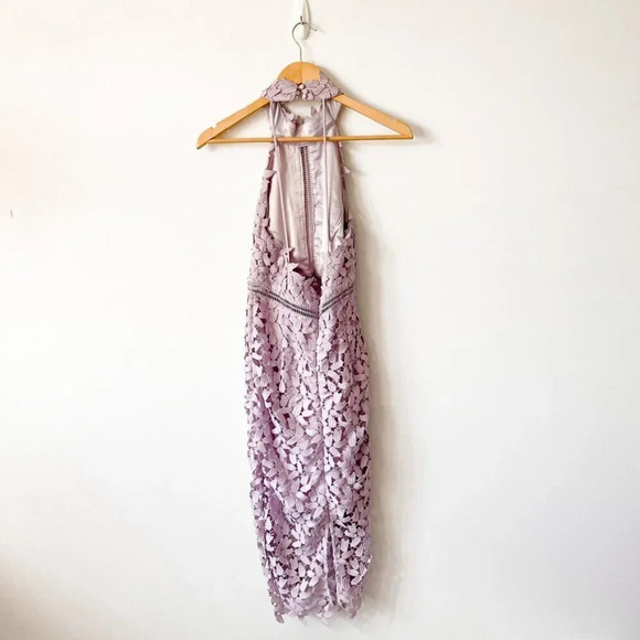 Bardot Gemma Halter  Dress in Orchid Lilac Purple Sz S - Picture 6 of 9